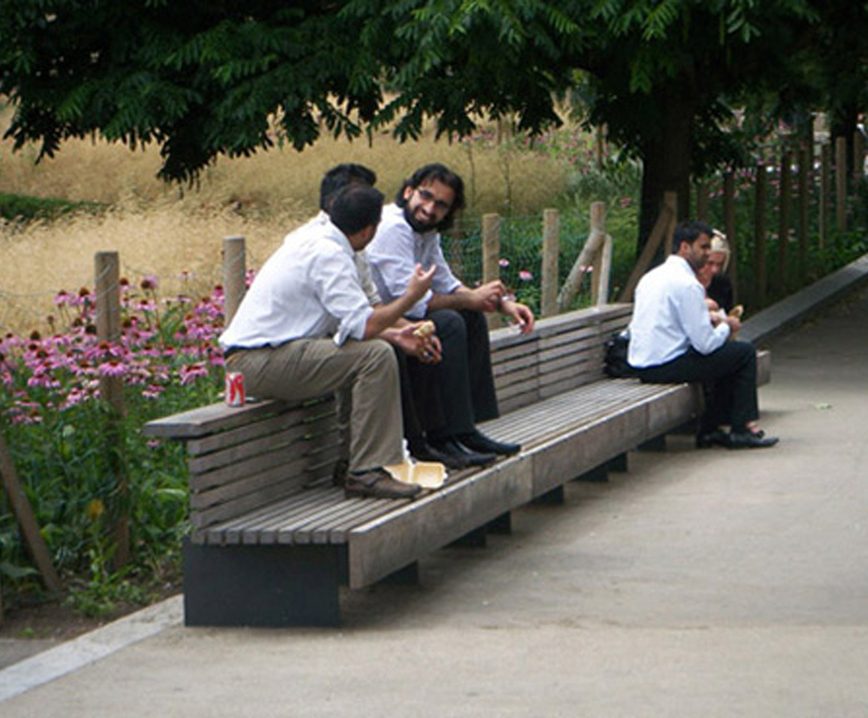 Timber bench seating